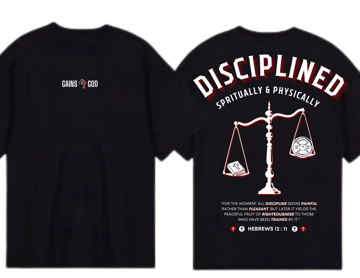 Disciplined Spiritually & Physically Oversized Tee